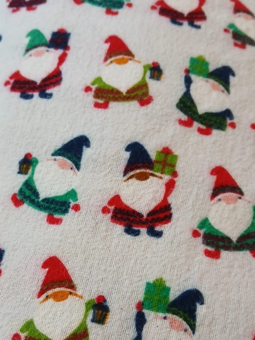 Queen Size Gnome Print Cotton Flat Top Sheet